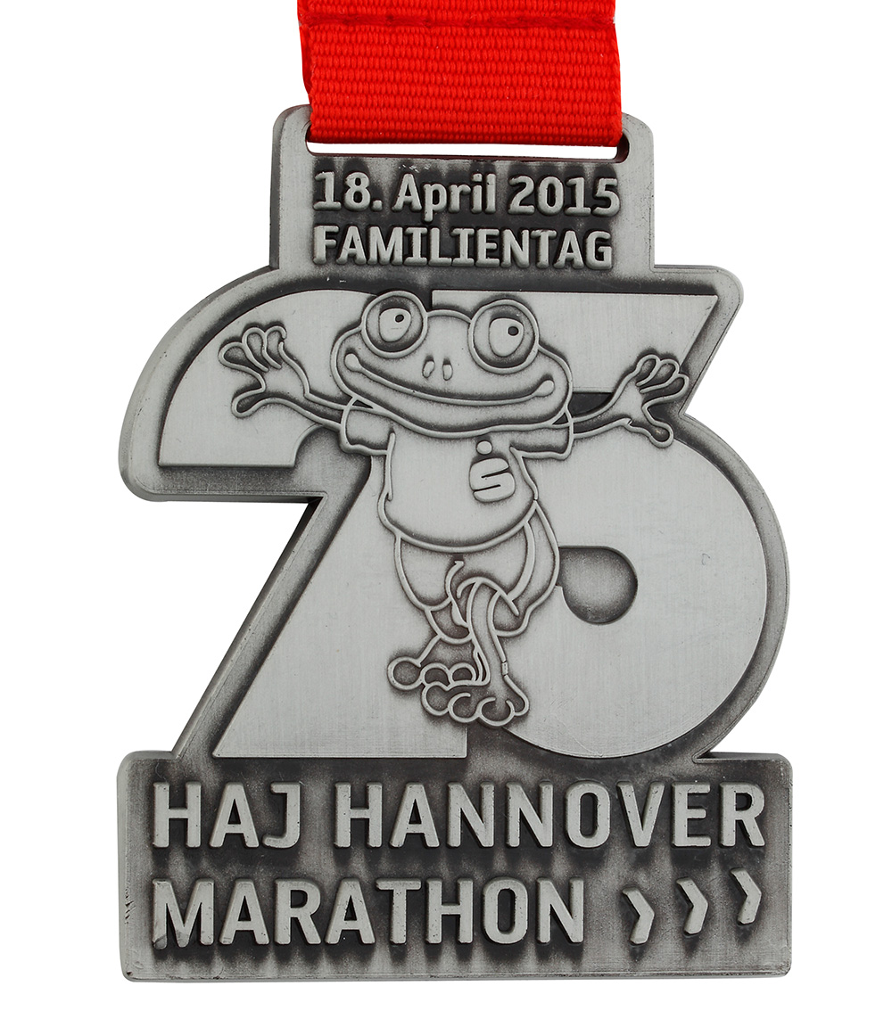 Individuell gefertigte Marathon Medaille