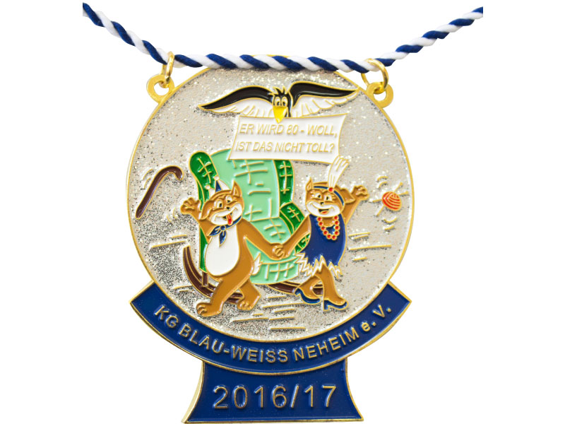 Medaille Maria Karneval Fasching 50mm Orden Faschingsorden Metall 1-100 Stück 