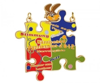 Hase mit Puzzle